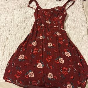 BRAND NEW NO TAGS Red open back flowy sundress